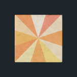 Magnet En Pierre Pop Art Modern 60s Funky Geometry Rays in Orange<br><div class="desc">Ce design pop art branché,  d'inspiration rétro des années 60,  a des rayons orange psychédéliques / coups de soleil tournant dans un motif géométrique. Ce design branché,  minimaliste et ultra-moderne comporte douze rayons dans des tons orangés variés. C'est super,  bébé.</div>