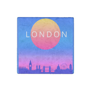 Magnet En Pierre Poster de voyage London Skyline Sunset