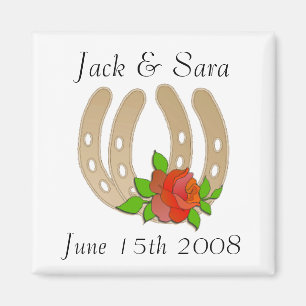 MAGNET FAIT SUR COMMANDE de MARIAGE occidental