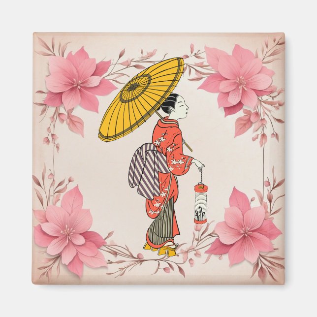 Magnet féminin asiatique (Devant)