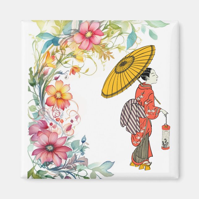 Magnet féminin asiatique (Devant)