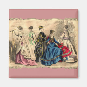 Magnet féminin victorien à la mode
