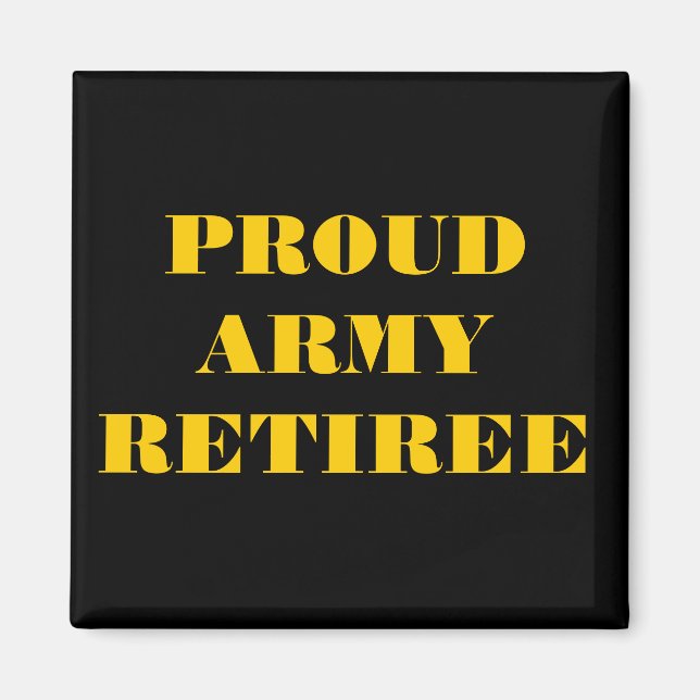 Magnet Fière retraite de l'armée (Devant)