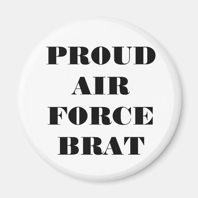 Magnet Fiers Brat de la Force aérienne (Devant)