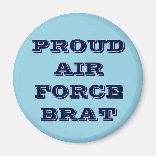 Magnet Fiers Brat de la Force aérienne (Devant)