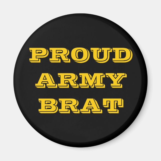 Magnet Fiers Brat de l'armée (Devant)
