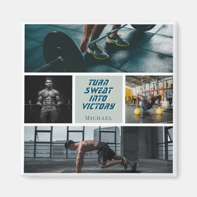 Magnet fitness gym coach accessoire cadeau (Devant)