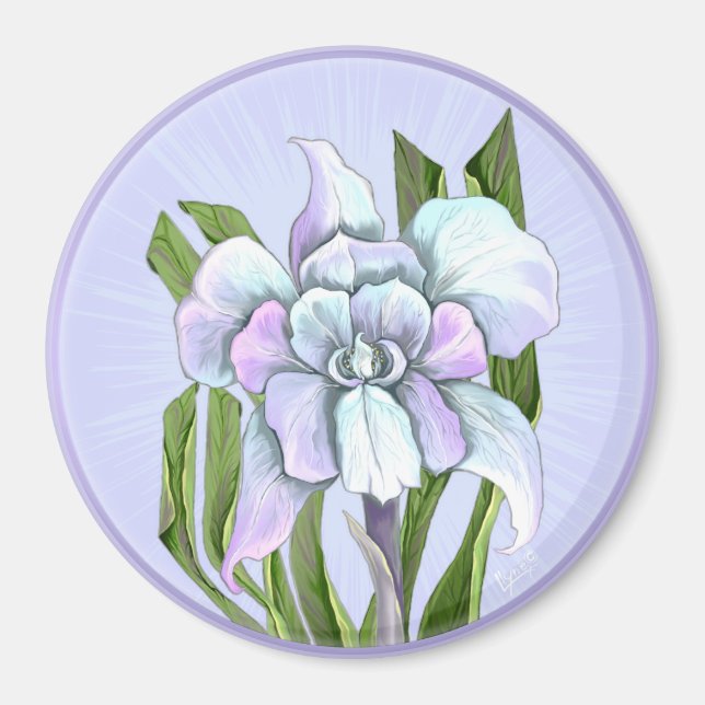 Magnet fleur Smeraldo (Devant)
