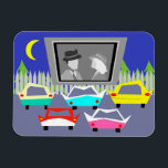 Magnet Flexi pour film de petite ville<br><div class="desc">Passe le popcorn ! Ce Petit Film Drive-In Flexi Magnet vous transportera à une époque plus simple, où l'essence était bon marché, le rock and roll était jeune, et les stars de cinéma de l'âge d'or d'Hollywood brillaient plus brillamment que le ciel nocturne. Le design présente la vue arrière de...</div>
