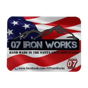 Magnet Flexible 07 Iron Works "Old Glory" Gregg Racing