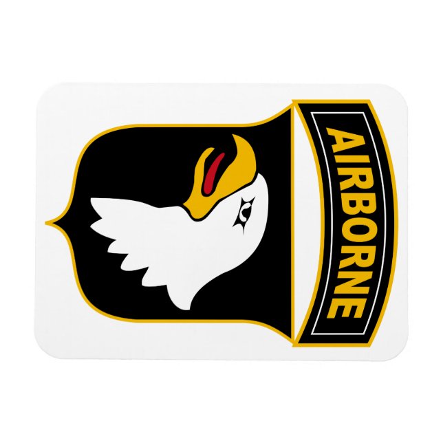 Magnet Flexible 101e division aéroportée Vétéran militaire (Horizontal)