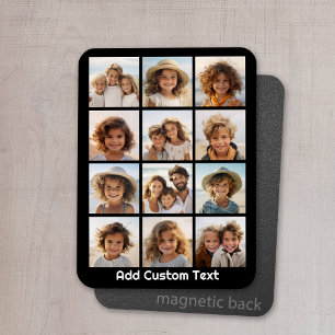 Magnet Flexible 12 Collage Instagram avec Arrière - plan noir