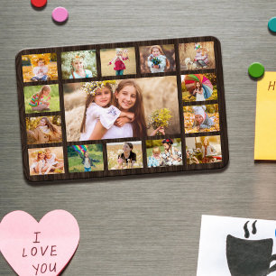 Magnet Flexible 15 Collage Photo Simple Rustique Moderne
