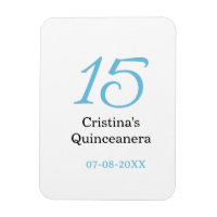 15e anniversaire de quinceanera bleu noir lettre n