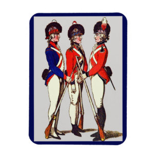 Magnet Flexible 1803 tirage de soldats volontaires de Londres