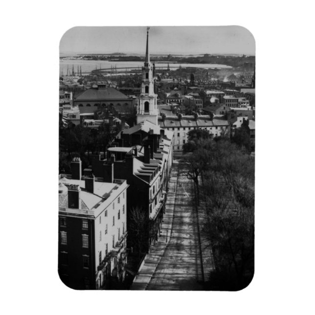 Magnet Flexible 1859 : Vue de Boston depuis la State House (Vertical)