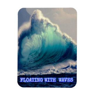 Magnet Flexible 18.Bleu des vagues océaniques, cadeaux pour les am