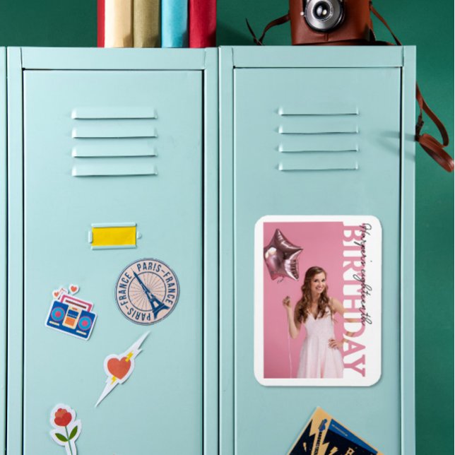 Magnet Flexible 18th Birthday Photo college Party  (Créateur téléchargé)