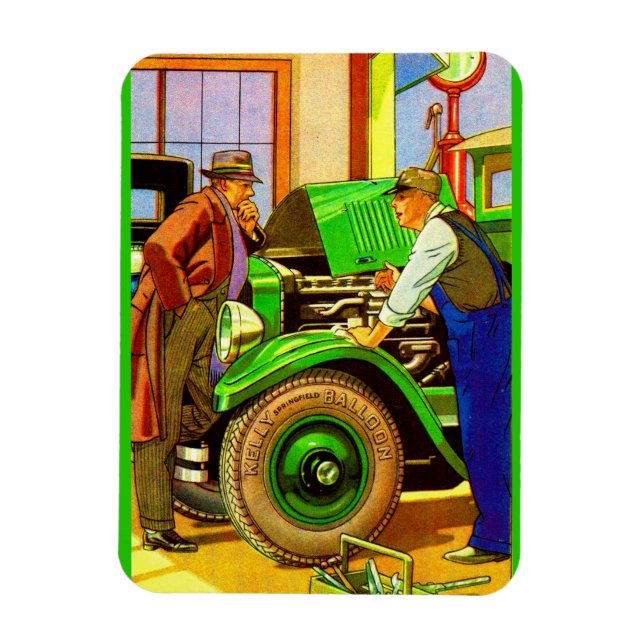 Magnet Flexible 1924 Kelly Springfield pneus gonflables et (Vertical)