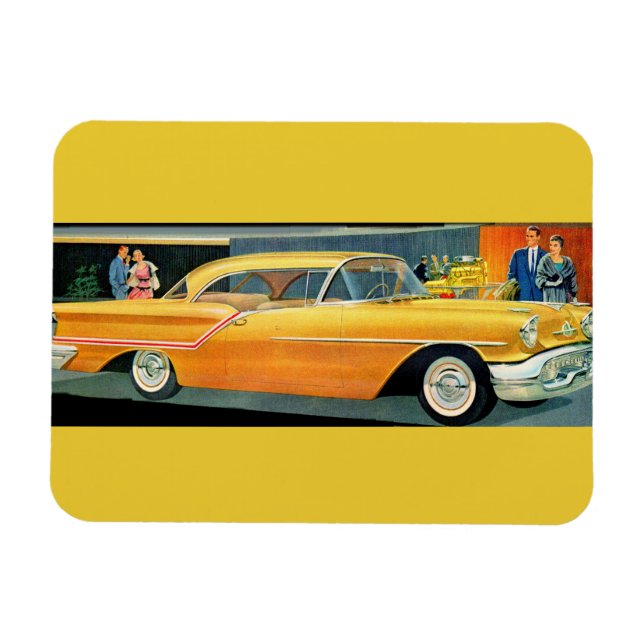 Magnet Flexible 1950 s golden Rocket 88 Oldsmobile (Horizontal)