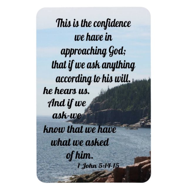 Magnet Flexible 1 Jean 5:14-15 (Vertical)