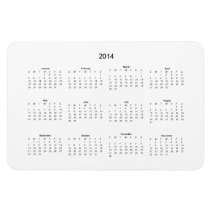 Magnet Flexible 2014 Créez-le vous-même Calendrier