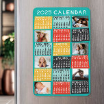 Magnet Flexible 2023 Année Calendrier mensuel Photo moderne Collag<br><div class="desc">Ce calendrier mensuel personnalisé 2023 a un look géométrique moderne du milieu du siècle avec des blocs de couleur asymétriques et une typographie découpée de style papier. Utilisez les modèles faciles pour ajouter six de vos photos préférées (le travail horizontal est préférable, mais toutes les formes s'ajusteront automatiquement pour s'adapter...</div>