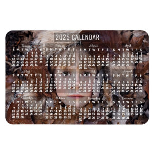 Magnet Flexible 2023 Year Monthly Calendar White Add Photo