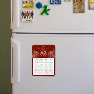 Magnet Flexible 2025 Calendrier Serpent Nouvel An Chinois