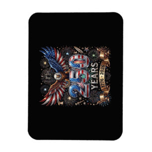 Magnet Flexible 250 Ans 1776 2026 4 juillet Aigle 250e Anniversair