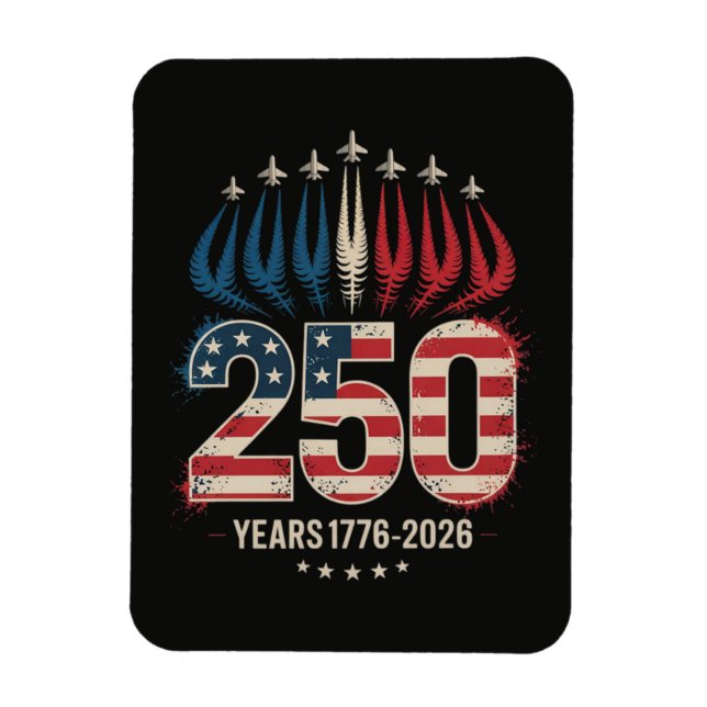 Magnet Flexible 250 Ans Anniversaire Amérique (Vertical)