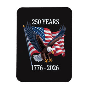 Magnet Flexible 250 Ans Anniversaire Drapeau Américain Usa 1776-20