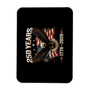 Magnet Flexible 250 Ans USA Aigle Patriotique 250e Indépendance