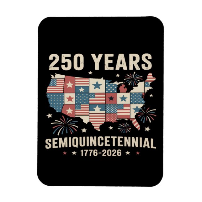 Magnet Flexible 250e anniversaire de l'indépendance des États-Unis (Vertical)