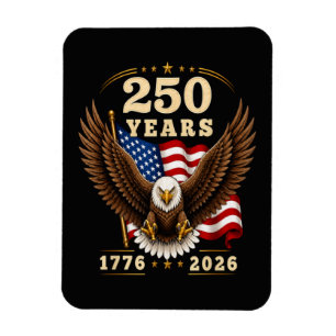 Magnet Flexible 250e anniversaire États-Unis 250 ans 1776-2026