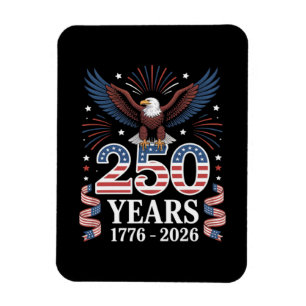 Magnet Flexible 250e anniversaire USA 1776 2026 Aigle patriotique