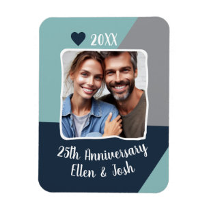 Magnet Flexible 25e anniversaire du Mariage d'argent