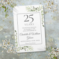 25e Save the Date Anniversaire Argenté de Fleurs V