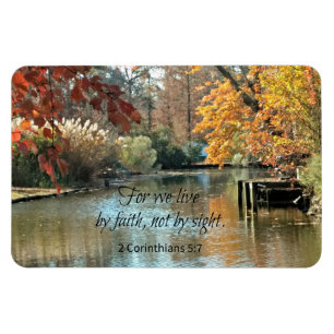 Magnet Flexible 2 Corinthiens 5:7 Car nous vivons par la foi