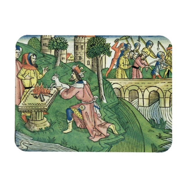 Magnet Flexible 2 Rois 16 9-16 Le peuple de Damas est pris c (Horizontal)