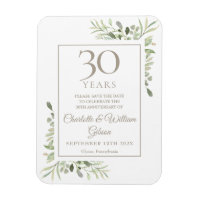 30e Anniversaire de Mariage Enregistrez la Date de