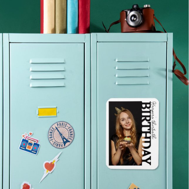 Magnet Flexible 30th Birthday Photo college Party  (Créateur téléchargé)