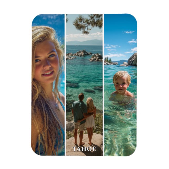 Magnet Flexible 3 Long Vertical Strip Boho Photo (Vertical)
