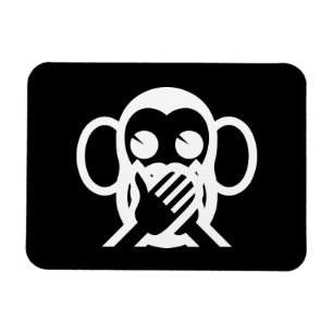 Magnet Flexible 3 Wise Monkeys Iwazaru 言わざる Speak NO Evil Emoji