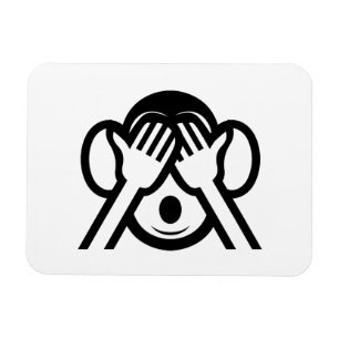 Magnet Flexible 3 Wise Monkeys Mizaru 見ざる See NO Evil Emoji