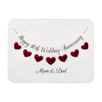 40e Ruby Mariage Anniversaire de bunting maman & p