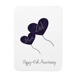Magnet Flexible 45e saphir mariage anniversaire maman & papa