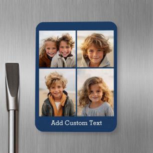 Magnet Flexible 4 Collage de photos - vous pouvez changer la coule