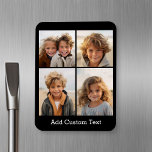 Magnet Flexible 4 Collage de photos - vous pouvez changer la coule<br><div class="desc">Utilisez vos photos Instagram carrés pour obtenir les meilleurs résultats ! POUR MODIFIER L'ARRIÈRE - PLAN - cliquez sur la personnaliser ou la zone de conception avancée, puis choisissez une couleur dans le sélecteur de couleurs. Ajoutez vos photos et clichés préférés à cette bande de film pour un garde-mémoire amusant....</div>