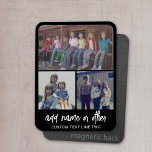 Magnet Flexible 4 Collage de photos - vous pouvez changer la coule<br><div class="desc">Utilisez des photos horizontales et verticales pour obtenir les meilleurs résultats! Le script est dans un script blanc moderne écrit à la main. POUR MODIFIER L'ARRIÈRE - PLAN - cliquez sur la personnaliser ou la zone de conception avancée, puis choisissez une couleur dans le sélecteur de couleurs. Ajoutez vos photos...</div>